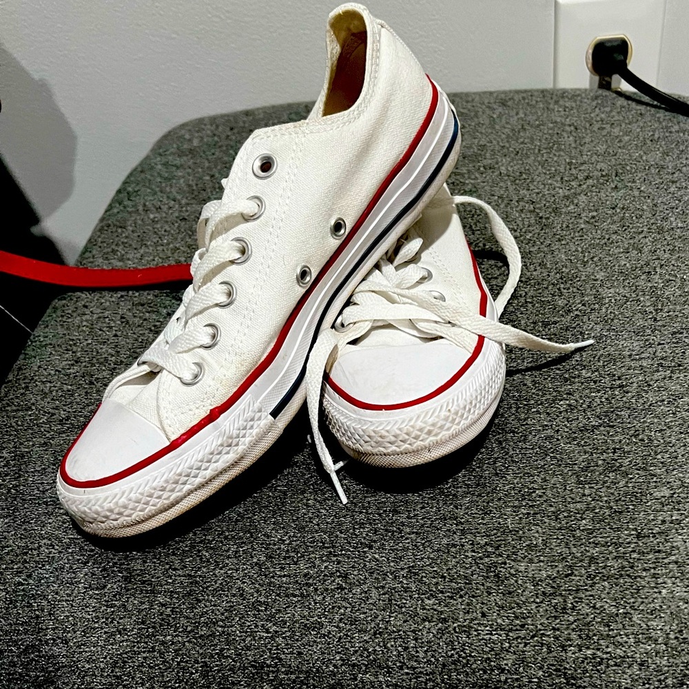 White Low Cut Converse